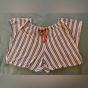 Sleep by Cacique pink/red/brown striped pajama sleep pants EUC 3X